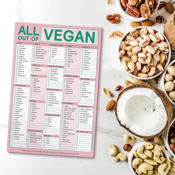 Knock Knock | All Out Of Grocery List (Vegan) — Magnetic Notepad - Picture 6 of 8